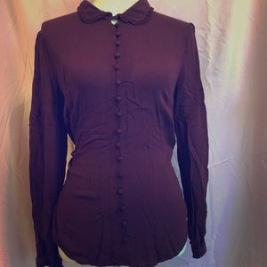 Maroon Button Up